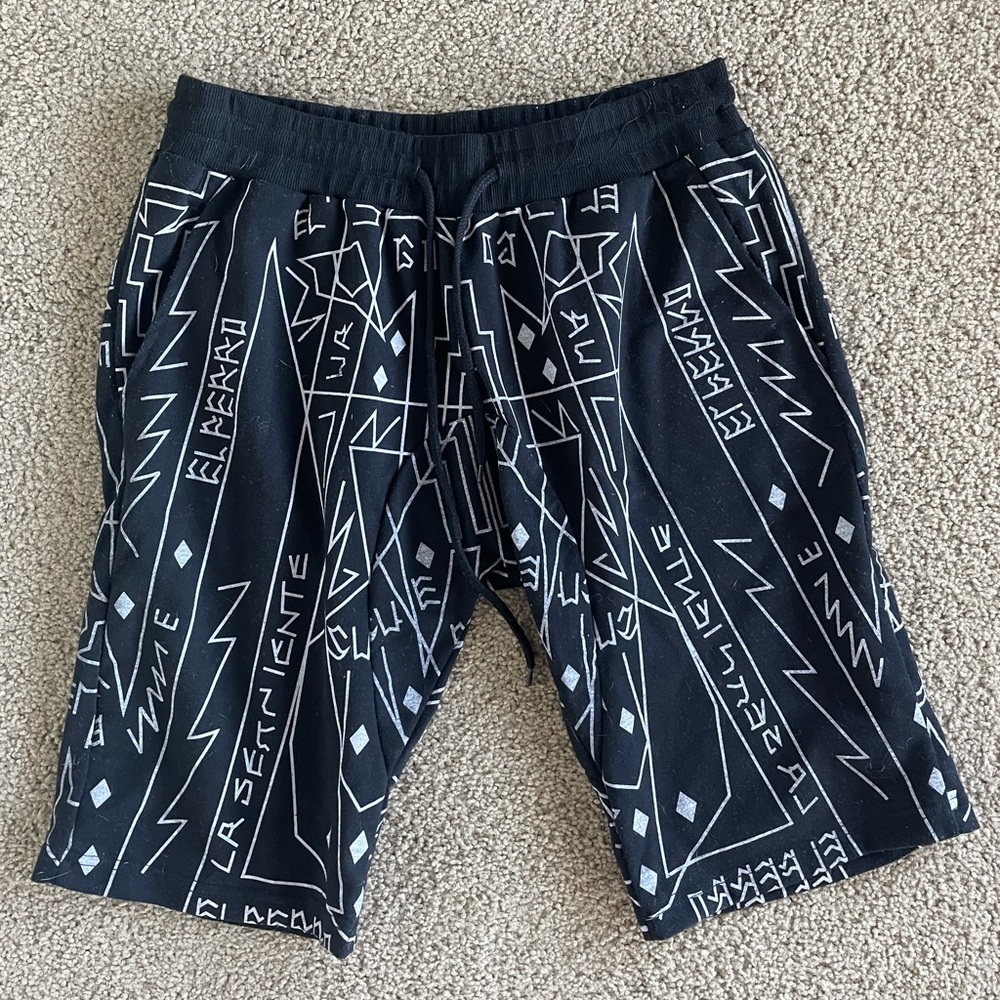 American Stitch Black with White Detail Sweatshort